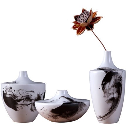 porcelain for Jahrriesnge Three pieces ink paintings cna0041 porcelain Jahrriesnge for Three pieces ink paintings cna0041