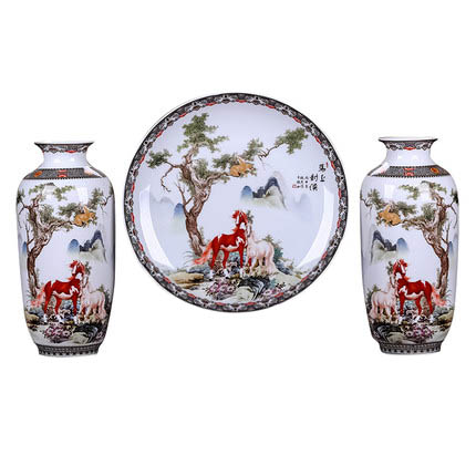 porcelain for Jahrriesnge vase set three pieces cna0566 porcelain Jahrriesnge for vase set three pieces cna0566