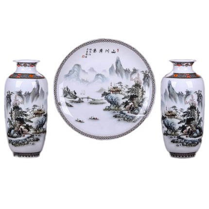 porcelain for Jahrriesnge vase set three pieces cna0571 porcelain Jahrriesnge for vase set three pieces cna0571