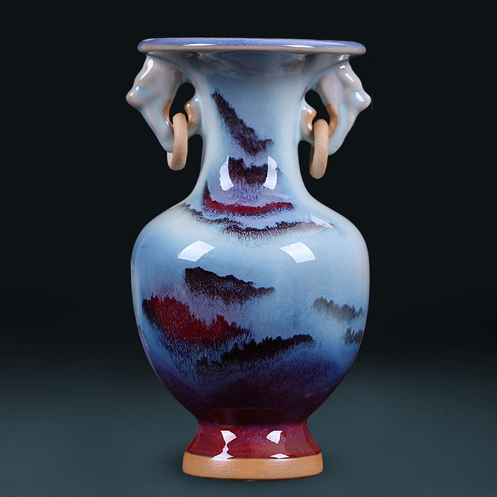 porcelain for Jahrriesnge Jun porcelain double ears kiln change vase cna0608 porcelain Jahrriesnge for Jun porcelain double ears kiln change vase cna0608