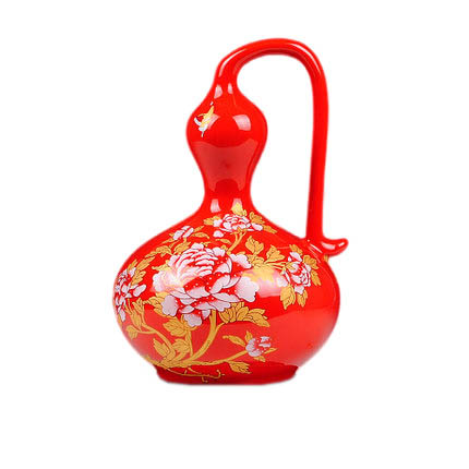 porcelain for Jahrriesnge red peony gourd vase cna0686 porcelain Jahrriesnge for red peony gourd vase cna0686
