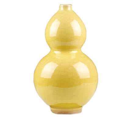 porcelain for Jahrriesnge yellow ice cube cracked gourd vase cna0731 porcelain Jahrriesnge for yellow ice cube cracked gourd vase cna0731