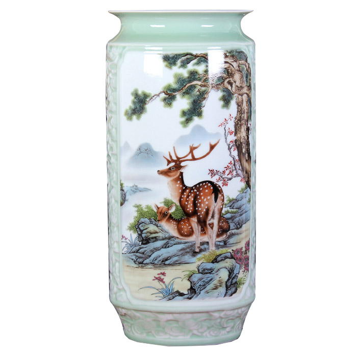 porcelain for Jahrriesnge relief painting calligraphy cylinder vase cna1133 porcelain Jahrriesnge for relief painting calligraphy cylinder vase cna1133