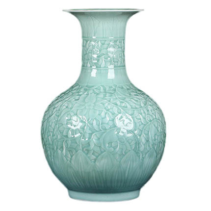 porcelain for Jahrriesnge carving shadow blue glaze vase cna1307 porcelain Jahrriesnge for carving shadow blue glaze vase cna1307