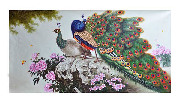 Animals Jahrriesnge  for Green-peacock-lpf02528 