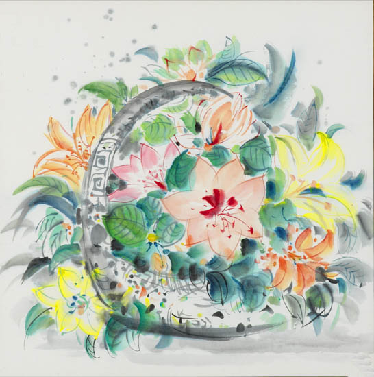 Landscape JAHRRIESNGE  for flowers lpf09268 