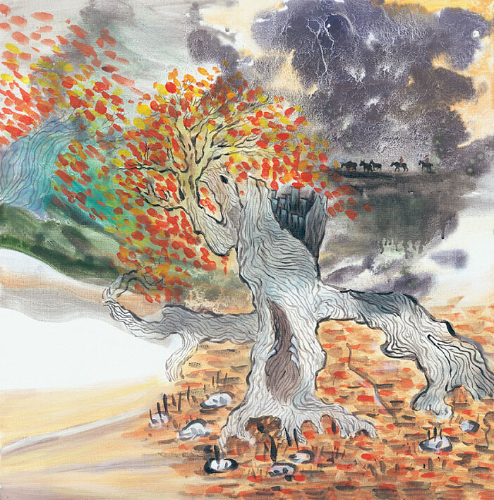 Landscape JAHRRIESNGE  for trees lpf09526 