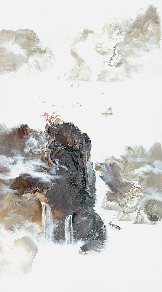 Landscape JAHRRIESNGE  for waterfall lpf09573 