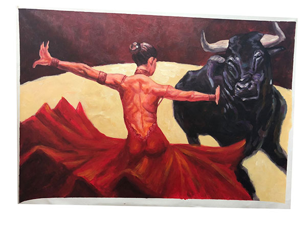 Oil Painting for JAHRRIESNGE beauty-ox-lpg0120 Oil Painting JAHRRIESNGE for beauty-ox-lpg0120