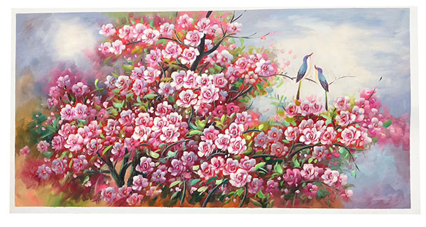 Oil Painting for JAHRRIESNGE pine-flower-lpg395 Oil Painting JAHRRIESNGE for pine-flower-lpg395