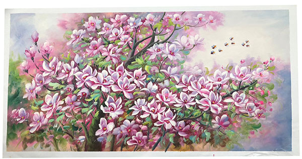 Oil Painting for JAHRRIESNGE pine-flower-lpg399 Oil Painting JAHRRIESNGE for pine-flower-lpg399
