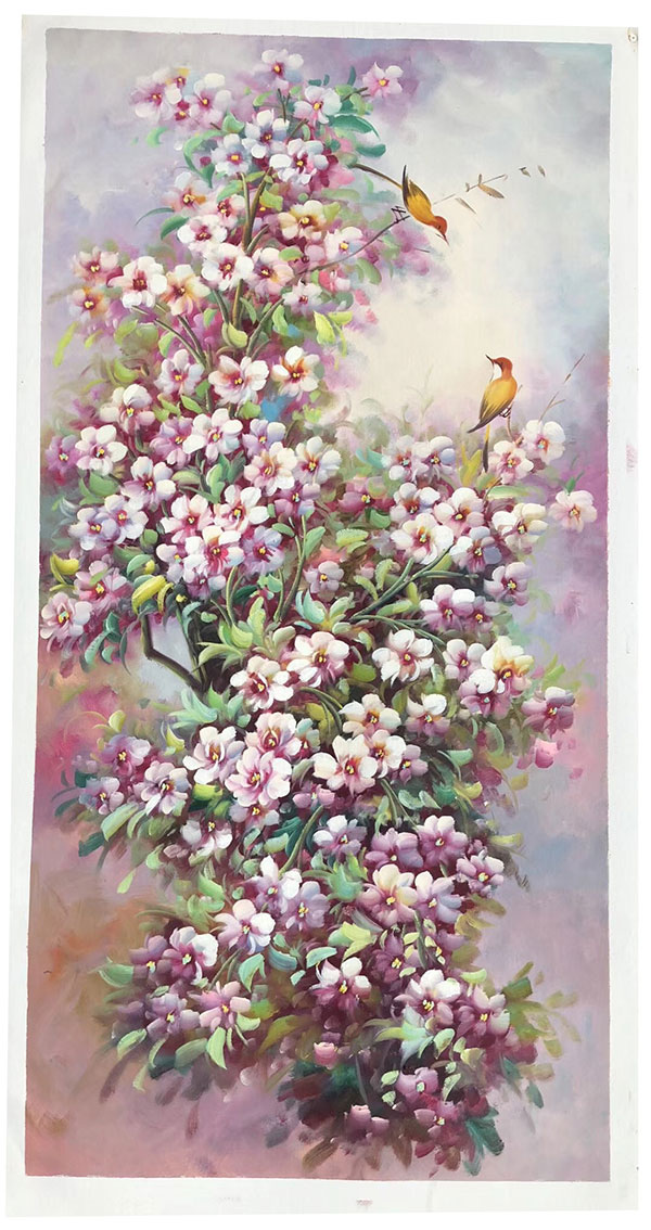 Oil Painting for JAHRRIESNGE pine-flower-lpg402 Oil Painting JAHRRIESNGE for pine-flower-lpg402