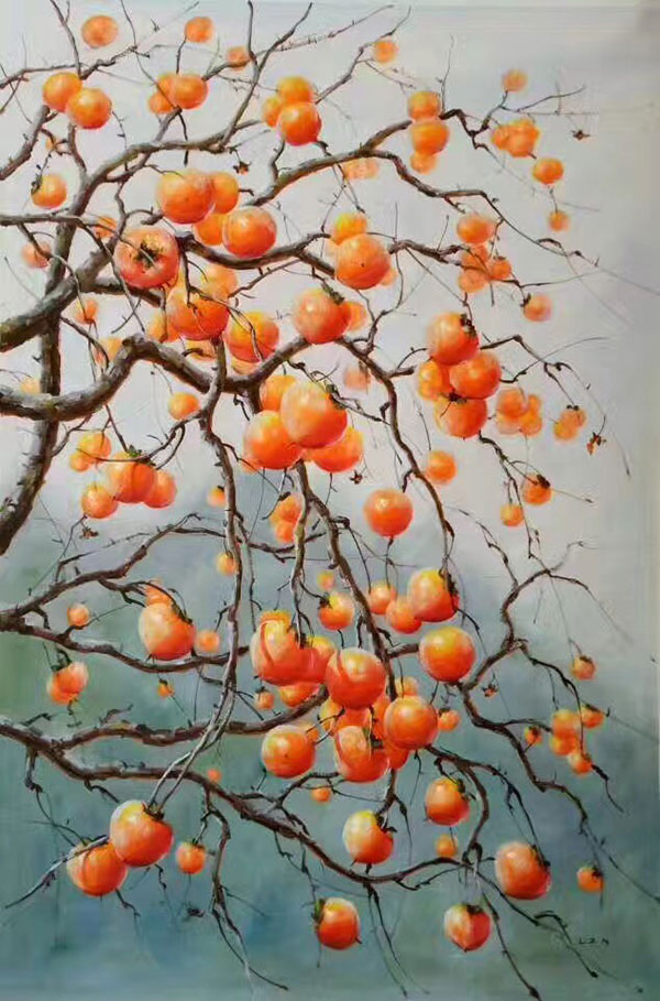 Still Life Jahrriesnge  for persimmon-lpg1266 