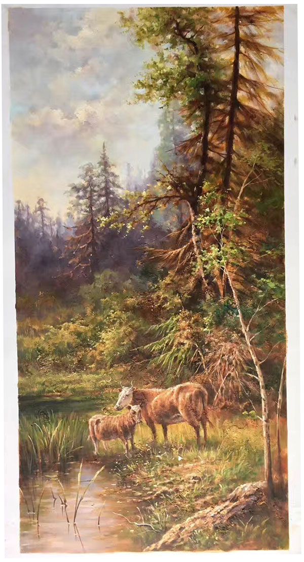 Landscape for Jahrriesnge cow-and-calf-lpg1321 Landscape Jahrriesnge for cow-and-calf-lpg1321