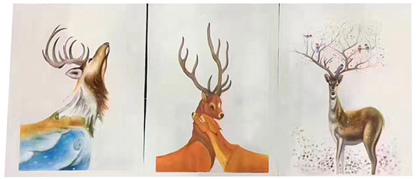 Animals Jahrriesnge  for mixed-deers-lpg1332 