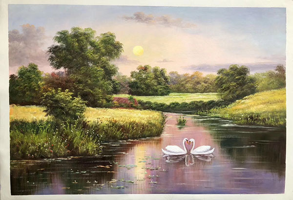 Landscape JAHRRIESNGE  for swans lpg2467 